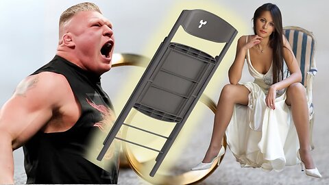 During the wedding, the bride hits a guest with a chair.