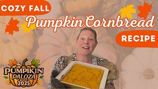 Easy Homemade Pumpkin Cornbread 🍂 | Perfect Fall Side Dish! | #PumpkinPalooza2025