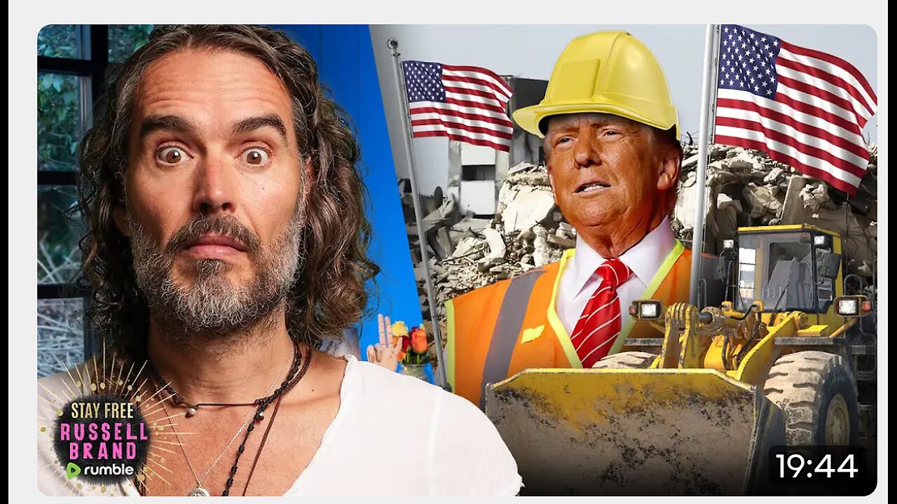 Trump in GAZA - a construction project? Russell brand