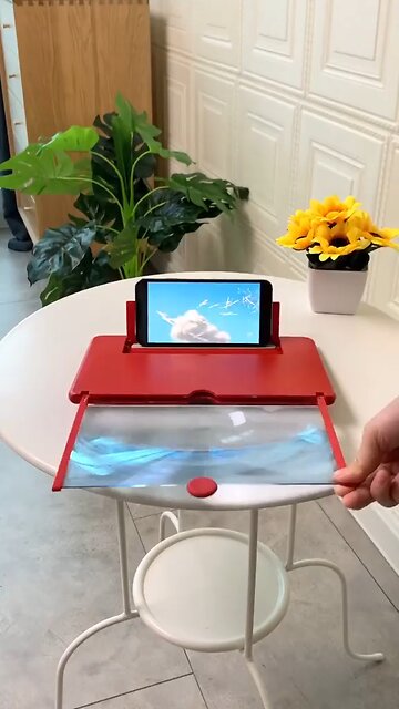 📱 Mobile Phone Holder with Screen Magnifier – HD Enlarged Viewing Experience!