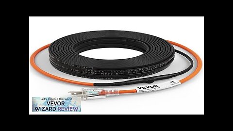 VEVOR Self-Regulating Pipe Heating Cable 80-feet 5W/ft Heat Tape for Pipes Freeze Review