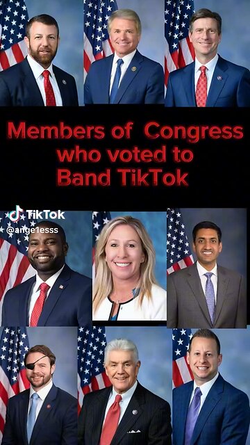 Members Of Congress Who Voted On Tik Tok Ban