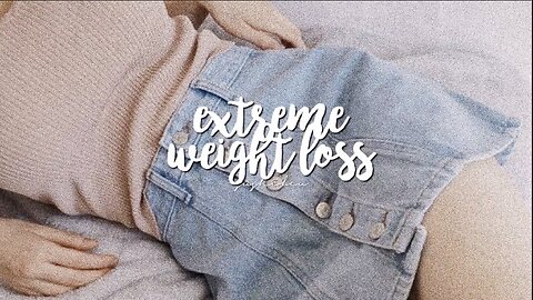extreme weight loss ✺ forced subliminal ≺ calm ver. ≻