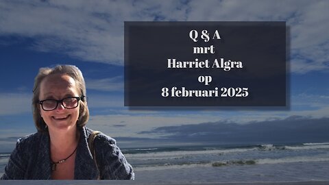 Q & A met Harriet Algra op 8 februari 2025