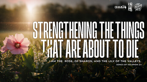 STRENGTHENING THE THINGS THAT ARE ABOUT TO DIE | HOME COMING | DAG HEWARD-MILLS 2025