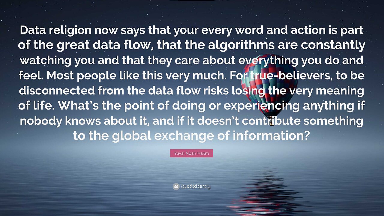 FROM THEISM TO HUMANISM TO DATAISM "DATA = DA'AT, DA'ATH" (More in Description Box) - Yuval Noah Harari