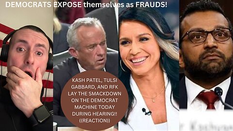 KASH PATEL, TULSI GABBARD, AND RFK EXPOSE DEMOCRATS!! (REACTION).