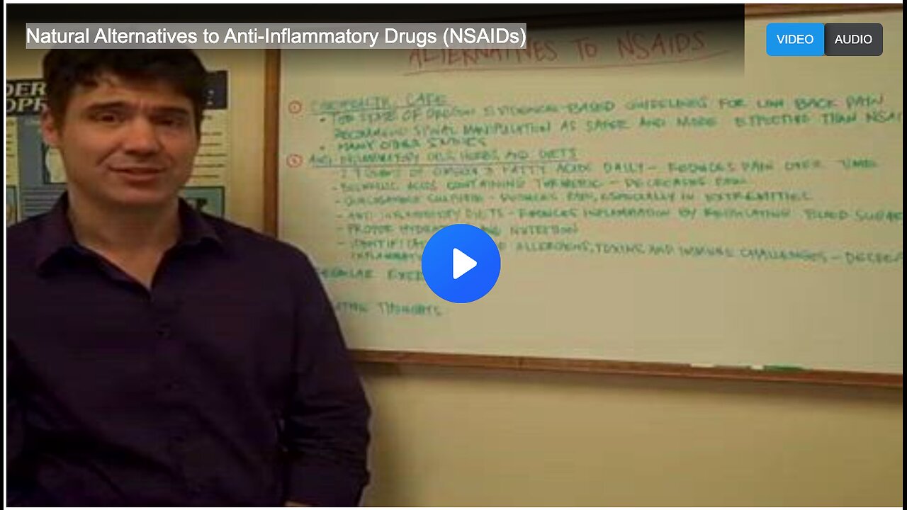 Natural Alternatives to Anti-Inflammatory Drugs (NSAIDs)