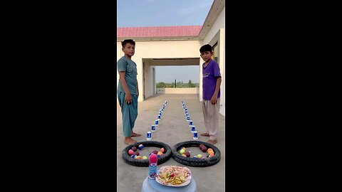 Cup & Ball Balance Race Challenge | Fun Kids Competition