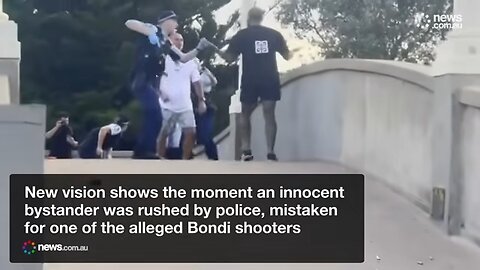 Innocent bystander held at gunpoint after being mistaken for Bondi gunman