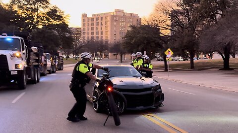 BREAKING: Motorist Drives into Police Bike near Anti-ICE Protesters in Dallas, Texas