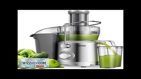 GDOR 1300W Plus Juicer Machines with Larger 3.2” Feed Chute Titanium Enhanced Review