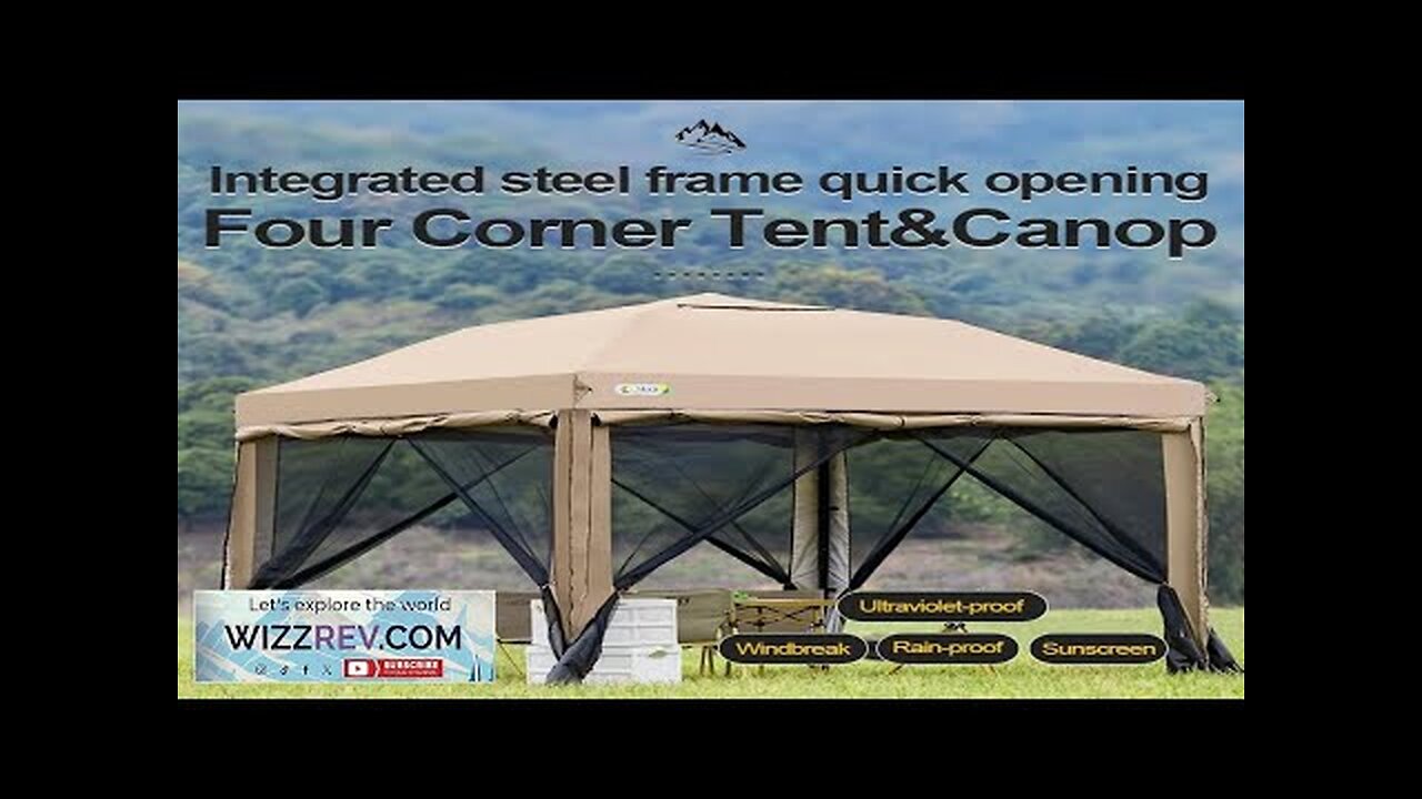 Outdoor 10x10 feet Pop up Canopy Gazebo Tent Straight Leg with 4 Review