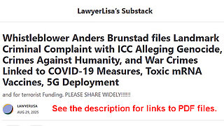 COVID-19, LNP-VAX, 5G CRIMES: Anders Brunstad Files Complaint with ICC! Download PDFs, Share Widely!
