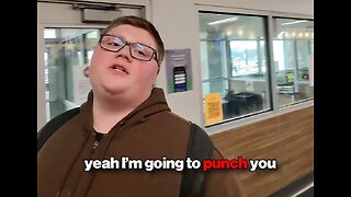 Liberal student arrested for punching student with pro ICE sign, caught on camera