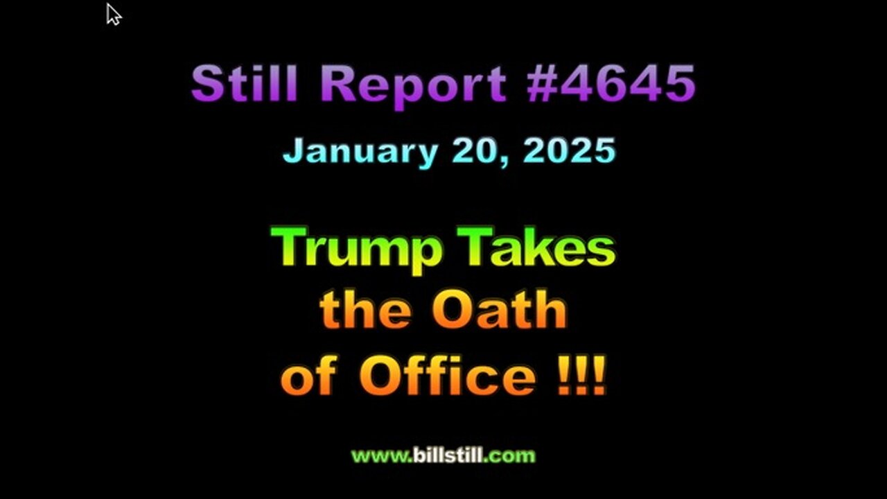 Trump Takes the Oath of Office, 4645