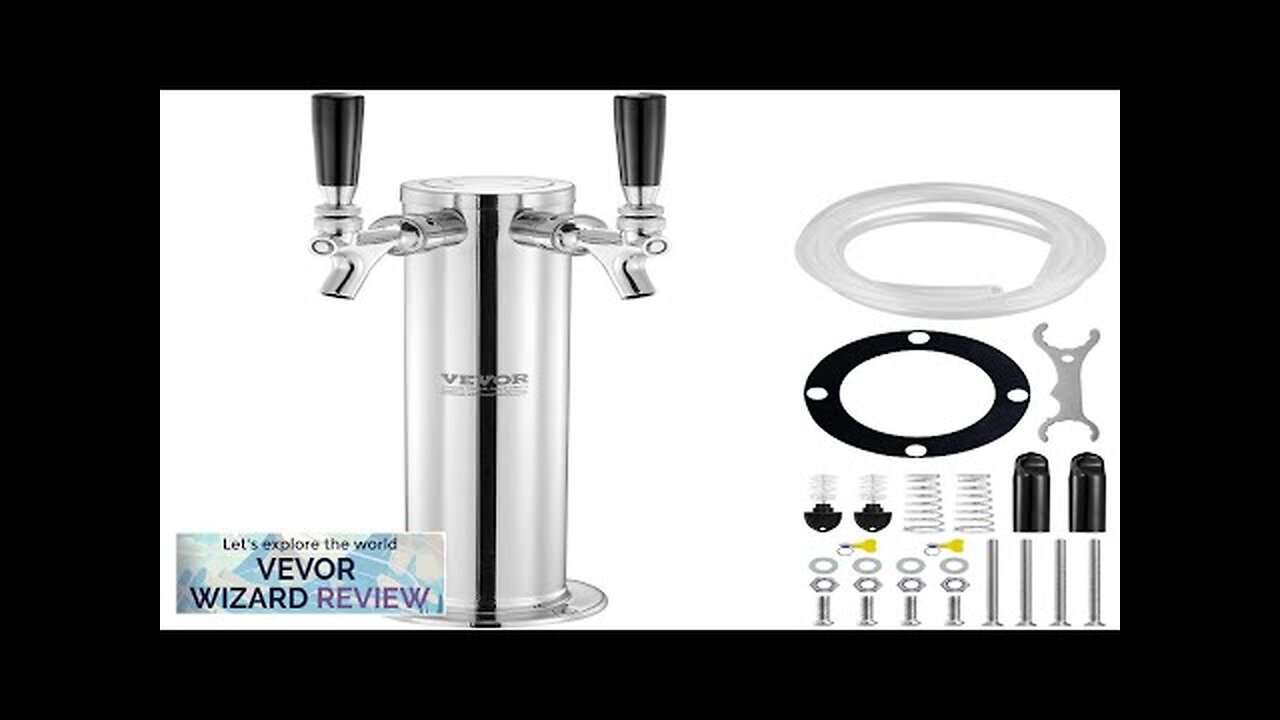 VEVOR Dual Taps Draft Beer Tower Dispenser Stainless Steel Keg Beer Tower Review