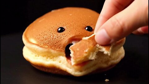 Cute cake eating #aivideo #ai #cake #cakedecorating