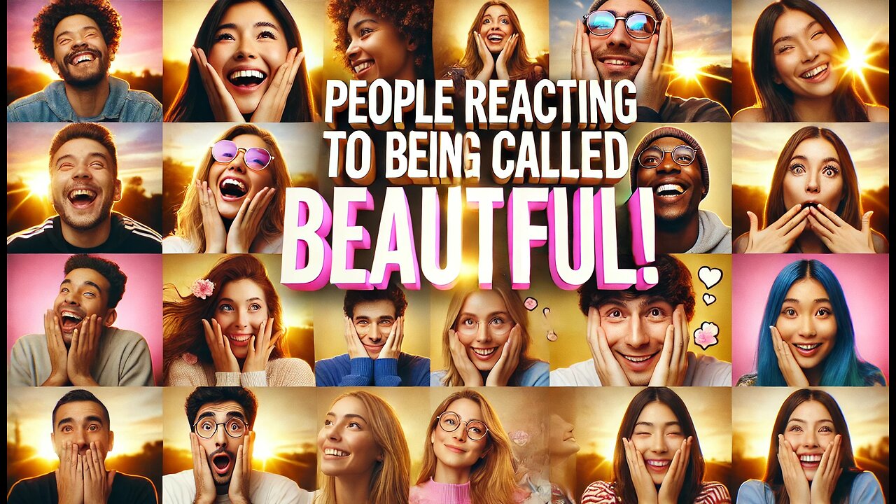 PEOPLE REACTING TO BEING CALLED BEAUTIFUL ( CRAZY REACTIONS )