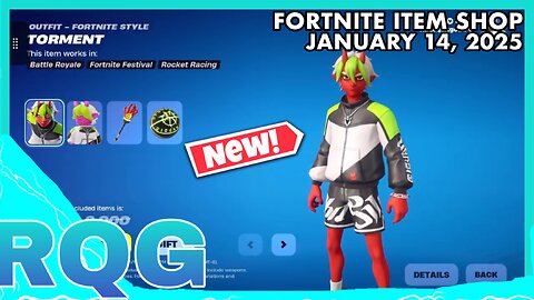 “NEW” TORMENT SKIN IS HERE! FORTNITE ITEM SHOP (January 14, 2025)