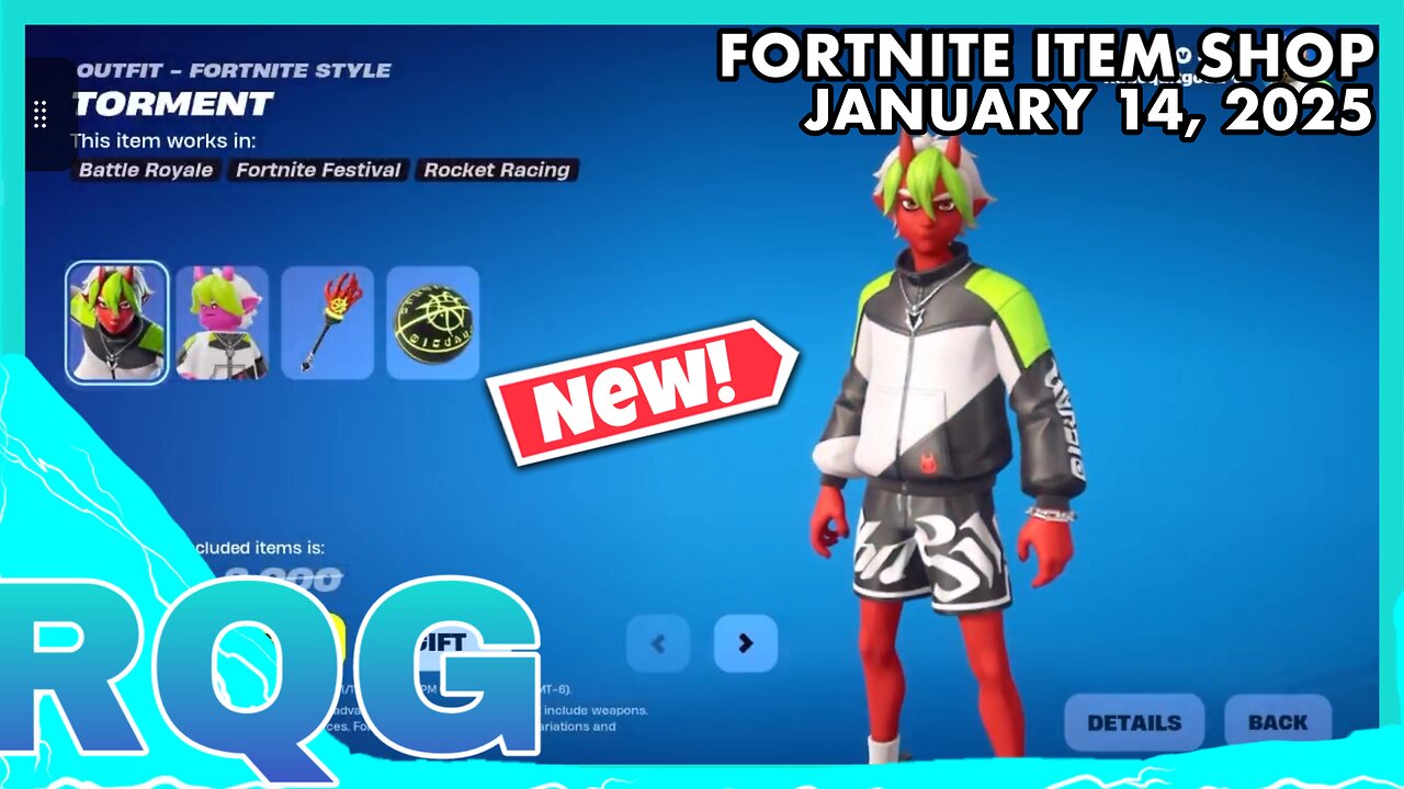 “NEW” TORMENT SKIN IS HERE! FORTNITE ITEM SHOP (January 14, 2025)