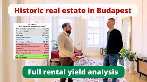 Buying historic property in Budapest - full rental yield and ROI calculation