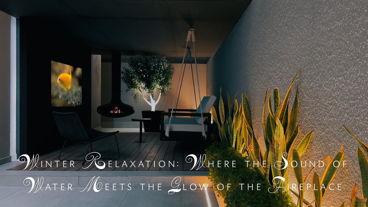 Winter Relaxation: Where the Sound of Water Meets the Glow of the Fireplace