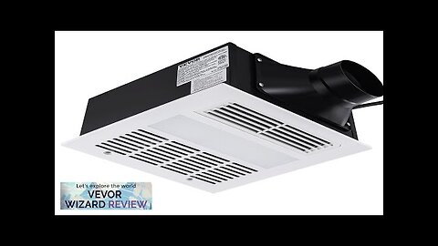 VEVOR Bathroom Exhaust Fan 1500W Heating 110 CFM High-Efficiency Ventilation 1.5sones Low Review