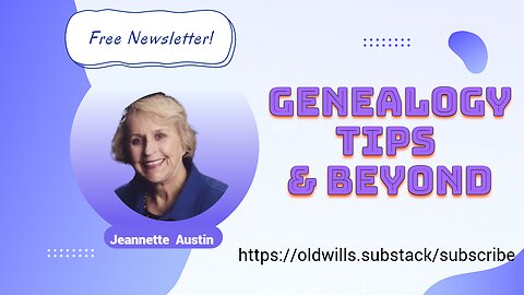 FREE Genealogy Newsletter