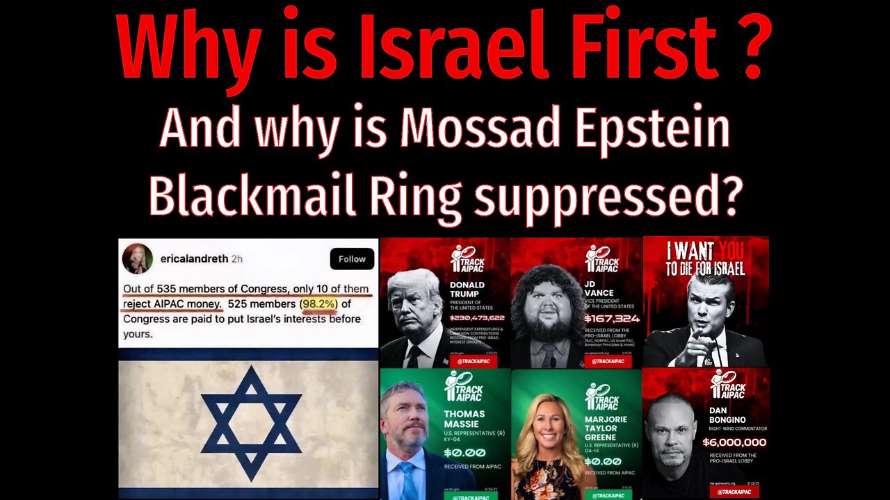 👹🇮🇱 USA IS OCCUPIED ▪️ THE BIG CLUB STANDS BY ISRAEL ▪️ AIPAC FOREIGN LOBBYING ▪️ The Truth is Spoken, Evidence backs it, & so we conclude…America is Under Attack ⚔️ 👀