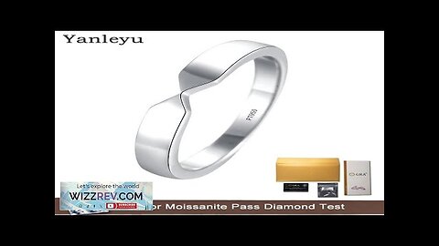 Yanleyu Solid Platinum PT950 Couple Rings Engagement Rings For Lovers Promise Wedding Review