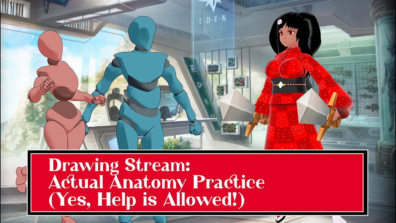 Drawing Stream [Part 2]: Anatomy Practices for Real This Time! (Help is Allowed)