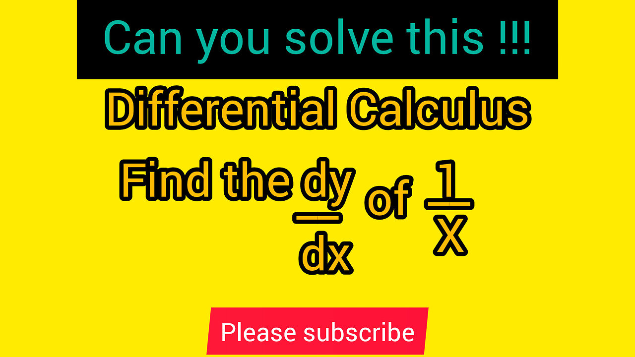 Differential Calculus