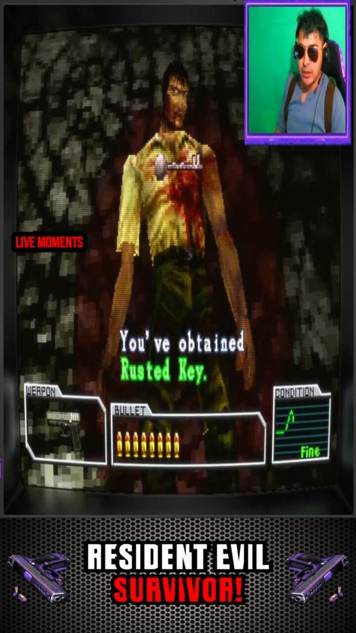 THE FIRST ZOMBIE ENCOUNTER! - Resident Evil Survivor Live Moments P2 #shorts #residentevilcommunity