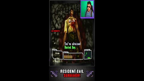 THE FIRST ZOMBIE ENCOUNTER! - Resident Evil Survivor Live Moments P2 #shorts #residentevilcommunity