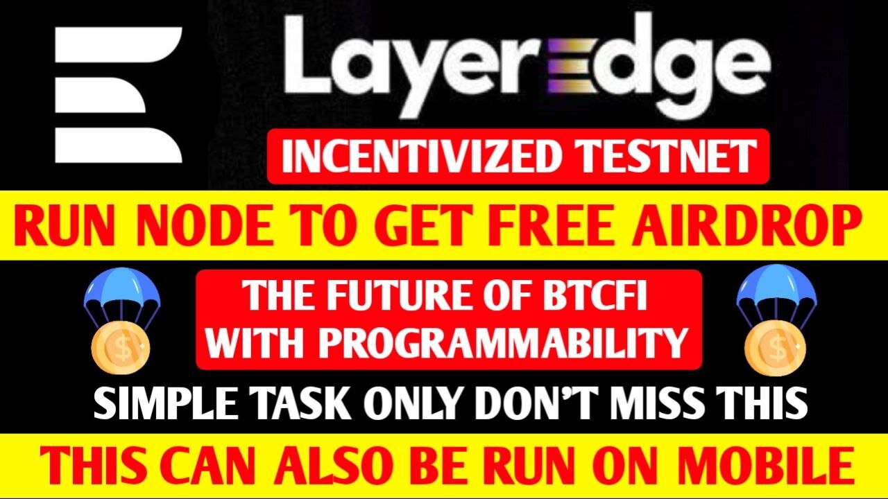 LAYER EDGE INCENTIVIZED TESTNET🔥NODE RUNNING AIRDROP🔥SIMPLE TASK🔥CRYPTO MALAYALAM