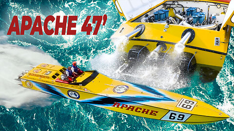 Raw Engine Start-Up & Offshore Drone Footage! APACHE 47'