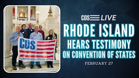 Public Hearing in Rhode Island on Convention of States | COS LIVE