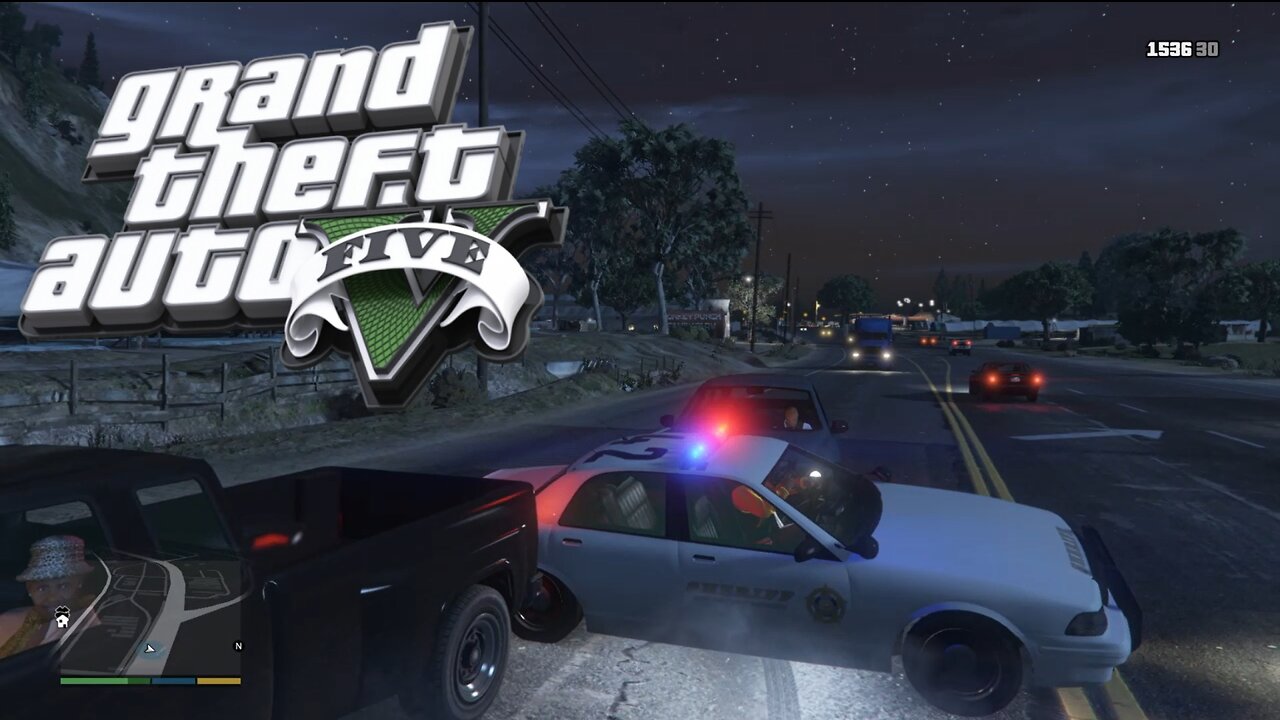 GTA 5 Police Pursuit Driving Police car Ultimate Simulator crazy chase #107