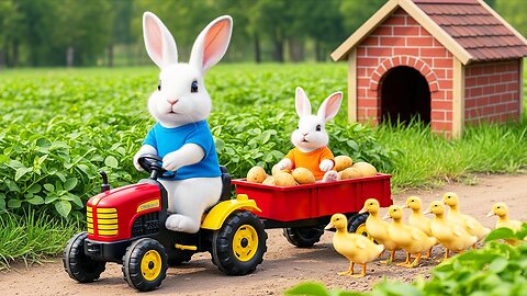 Baby Bunny Craves Potato Chips, Dream Comes True Thanks to Mother Rabbit's Potato Farm!🥔🐰#rabbit
