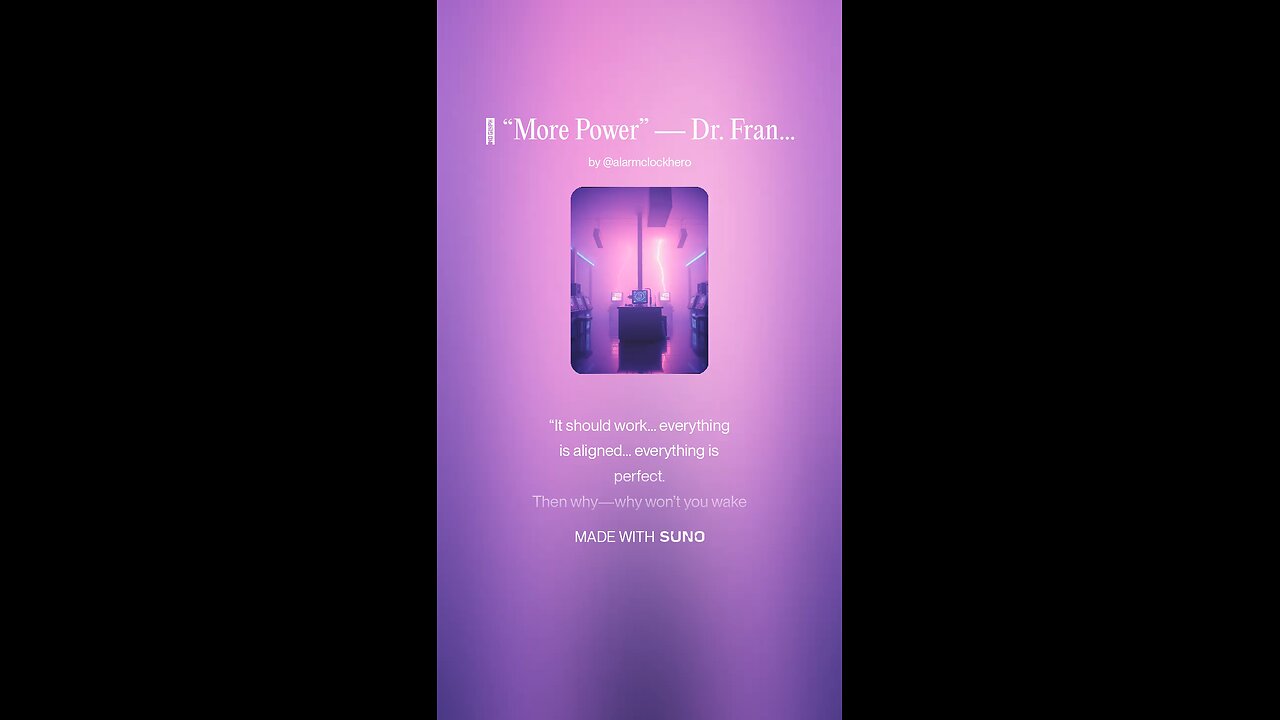 ⚡ DR. FRANKENSTEIN — “MORE POWER” | Gothic Horror Musical Song ⚡