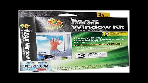 Duck MAX Strength Heavy Duty Insulating Film Window Kit 3-Window 62-Inch x Review