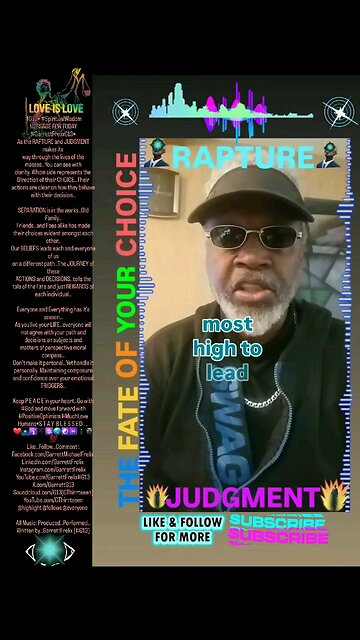 ▪︎RAPTURE AND JUDGMENT▪︎