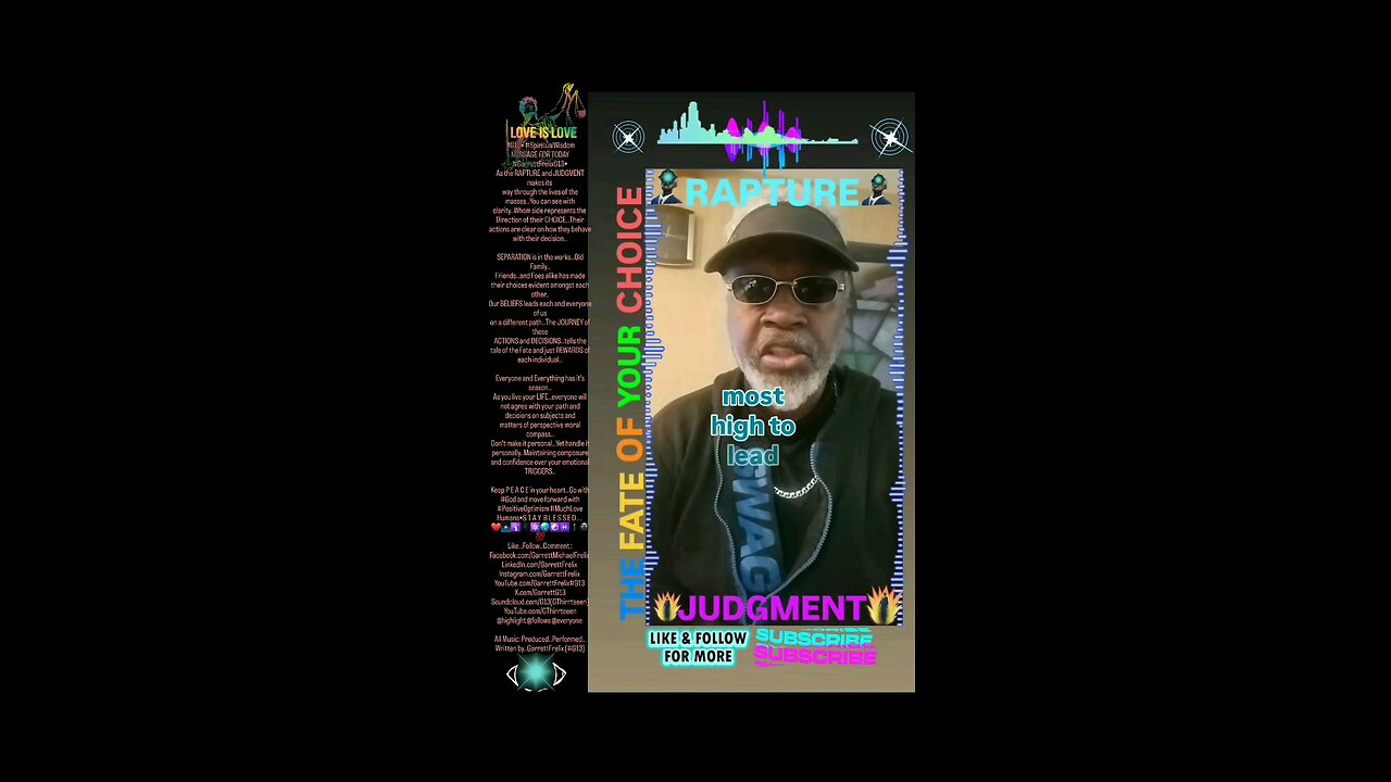 ▪︎RAPTURE AND JUDGMENT▪︎