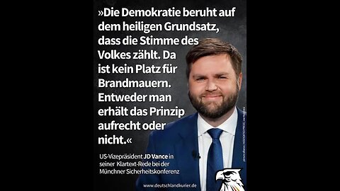 JD VANCE: Die Bedrohung, die mir in Bezug auf Europa am meisten Sorgen bereitet, ist NICHT Russland