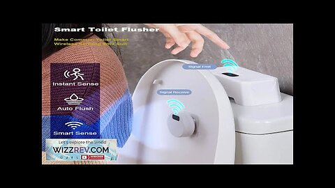 Intelligent Smart Sensor Toilet Flusher Automatic Sensor Touchless Toilet Flush for Public Review