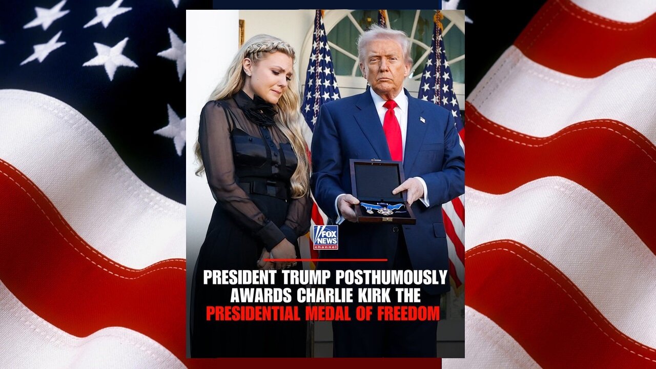 🏅POTUS presents the Presidential Medal of Freedom to Erika Kirk