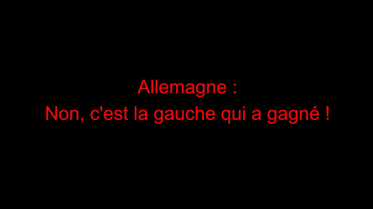 Allemagne : non, c'est la gauche qui a gagné !