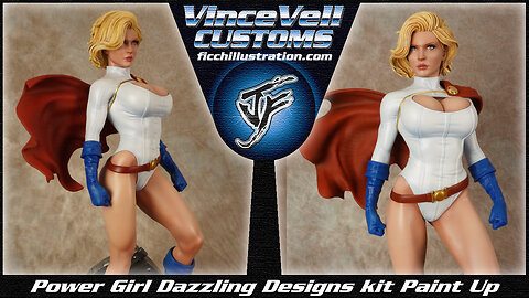 Power Girl Garage Kit paint Up Statue