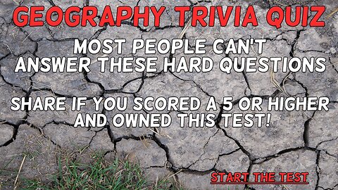 Geography Trivia Quiz